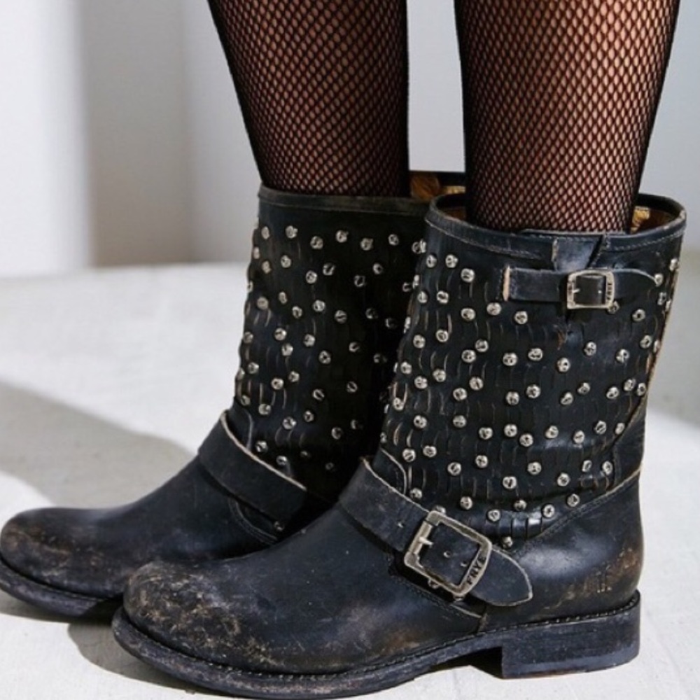 Frye Jenna Studded Combat Boots